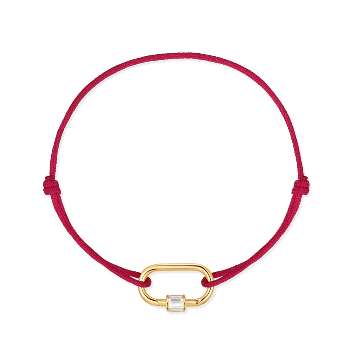 Carabiner Cord Charm Bracelet