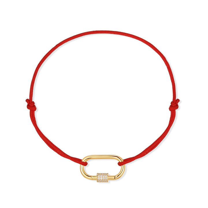 Carabiner Cord Charm Bracelet