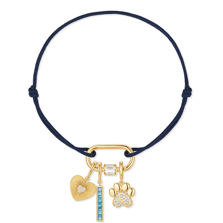 Build Your Own Carabiner Cord Charm Bracelet