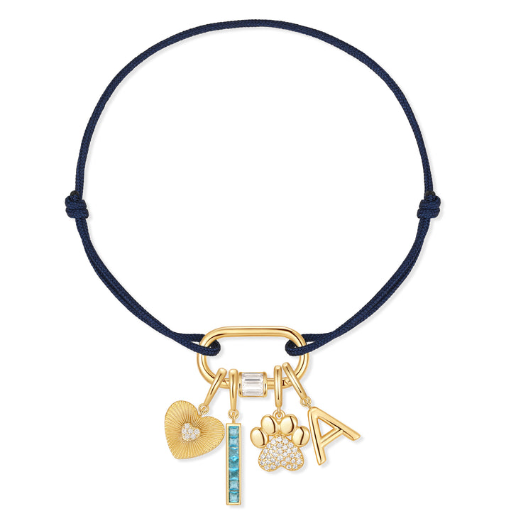 Build Your Own Carabiner Cord Charm Bracelet