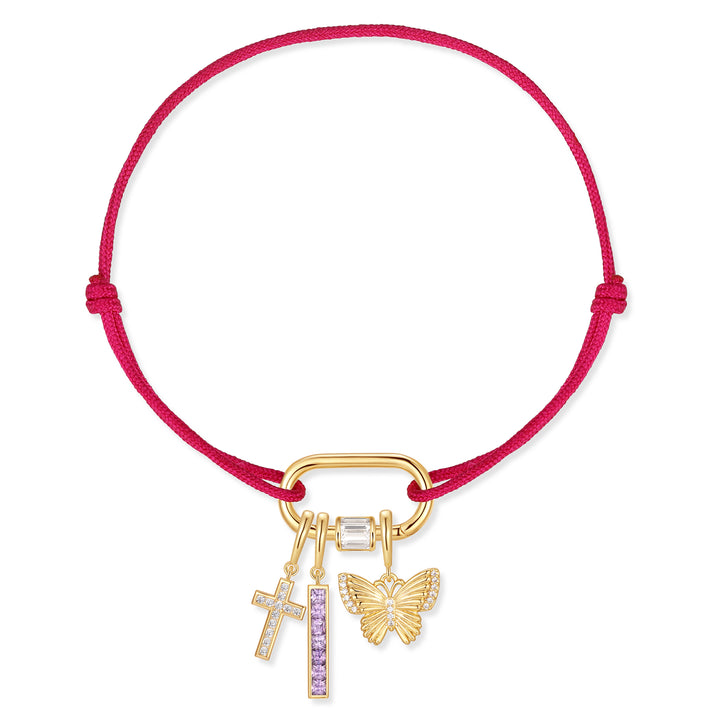 Build Your Own Carabiner Cord Charm Bracelet