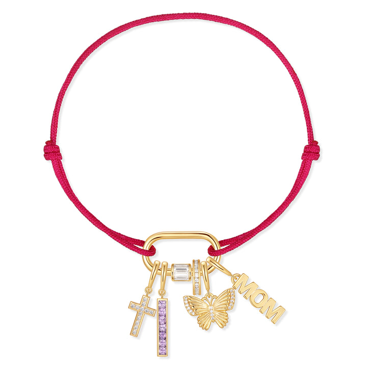 Build Your Own Carabiner Cord Charm Bracelet