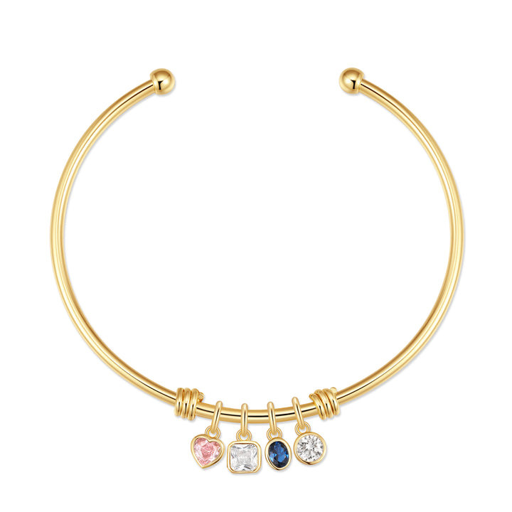 Build Your Own Birthstone Charm Cuff