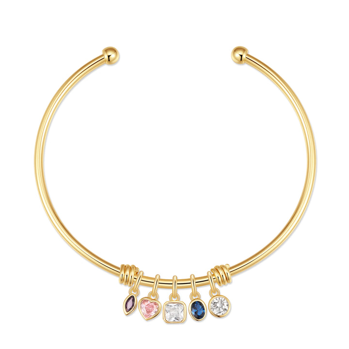 Build Your Own Birthstone Charm Cuff