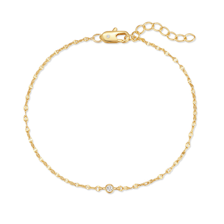 Custom Family Bezel Birthstone Bracelet