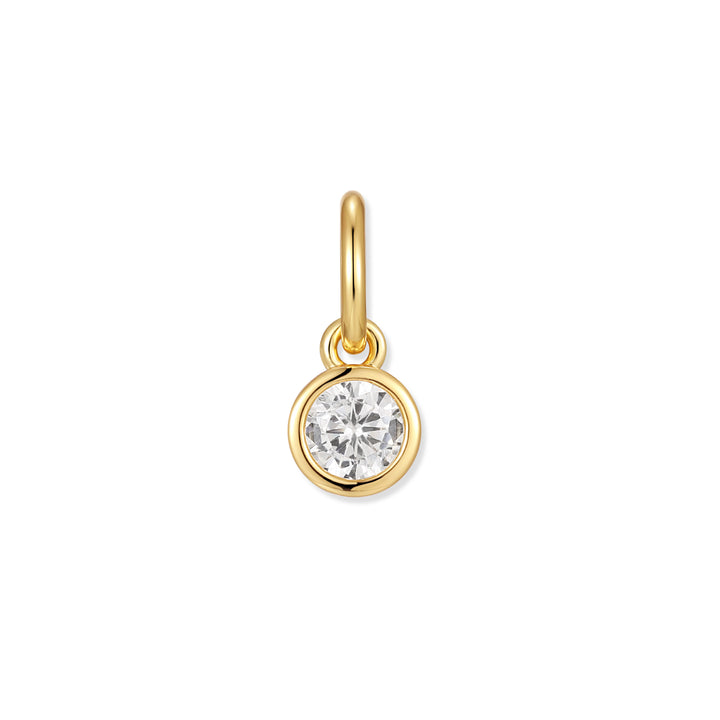 Crystal Bezel Dangle Charm