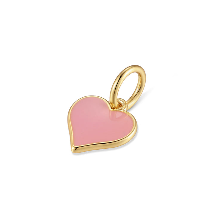 Enamel Heart Dangle Charm