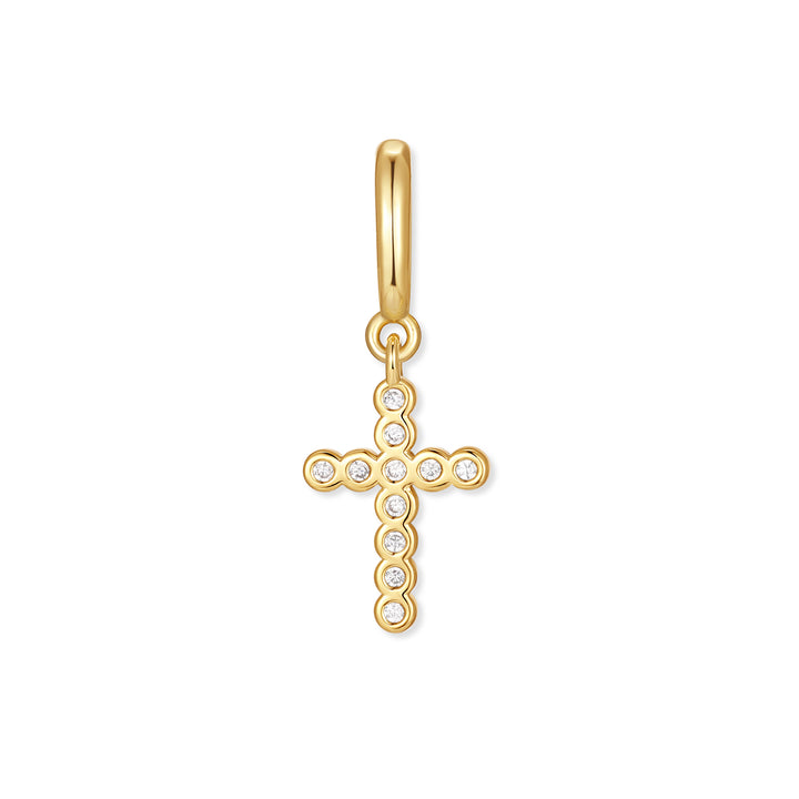 Waterproof Crystal Cross Charm