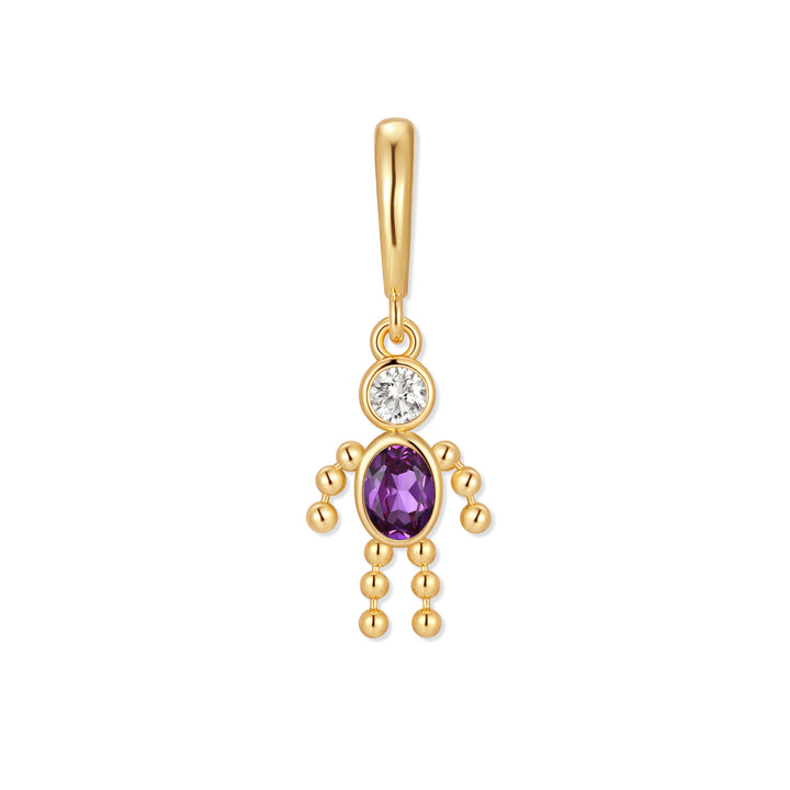 Birthstone Boy Charm