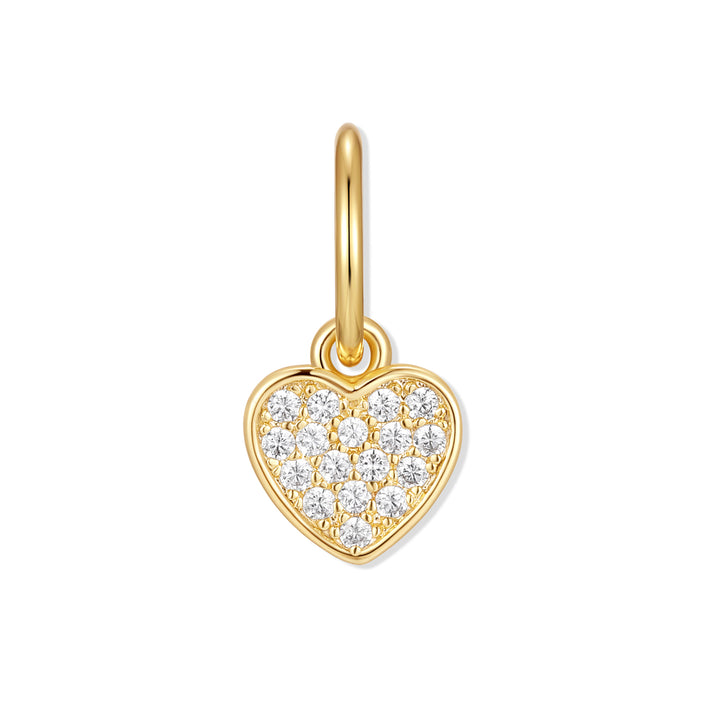 Baby Crystal Heart Charm