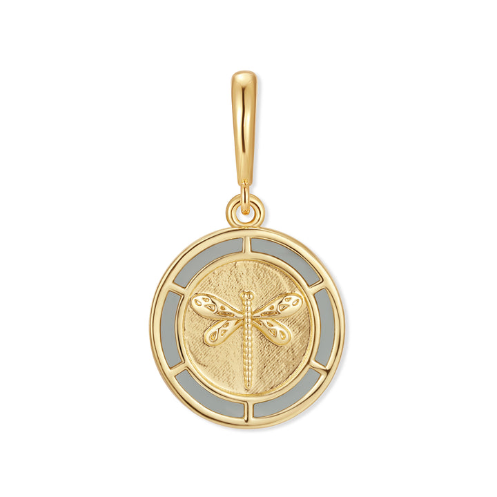 Golden Dragonfly Charm