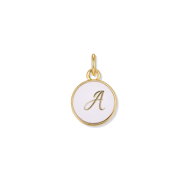 White Initial Disc