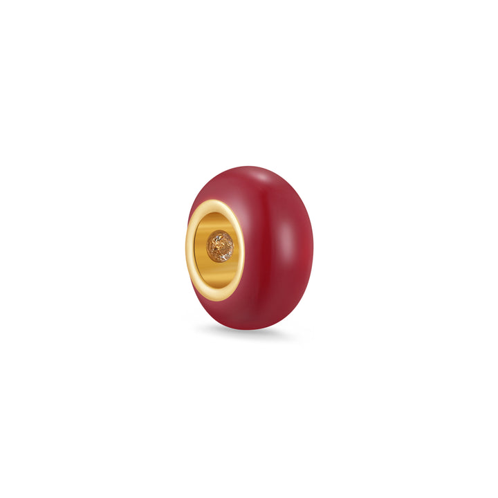 Birthstone Enamel Bead