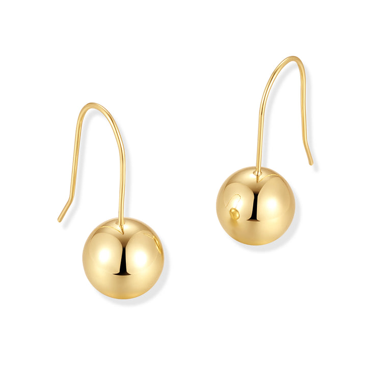 Metal Ball Dangle Drop Earrings