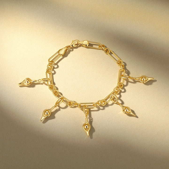 Waterproof Pea in the Pod Charm Bracelet