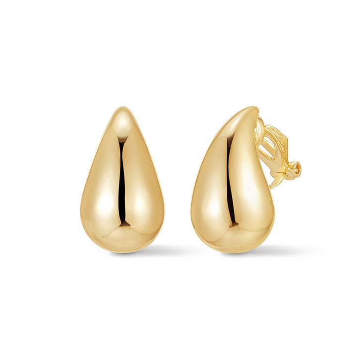 Waterproof Teardrop Clip On Earrings