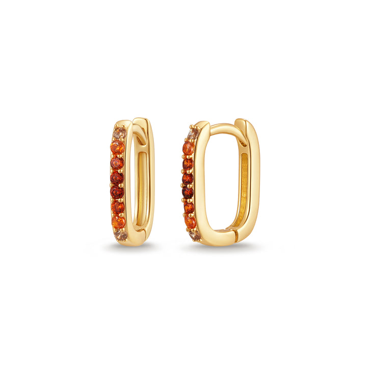 Custom Ombre Birthstone Hoops