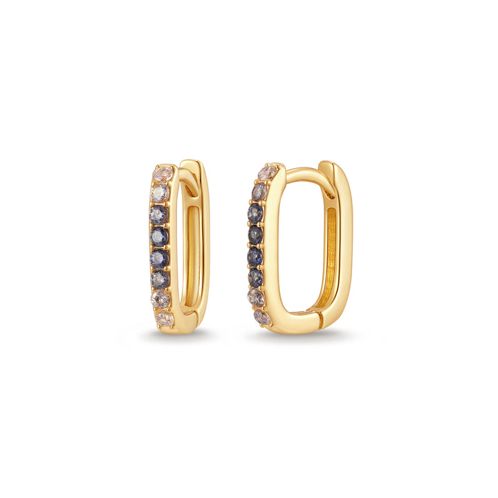 Custom Ombre Birthstone Hoops
