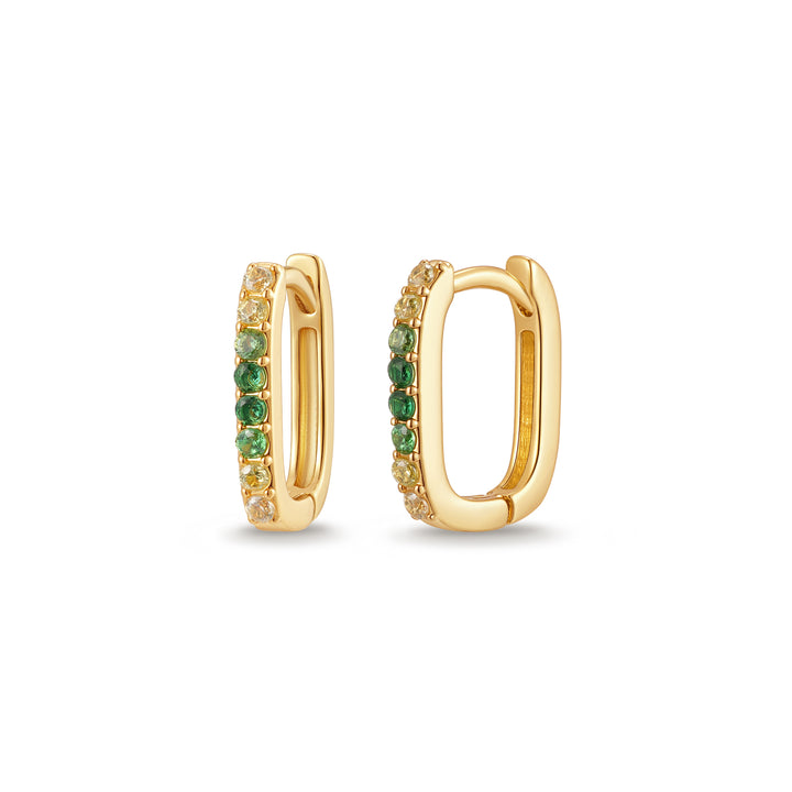Custom Ombre Birthstone Hoops