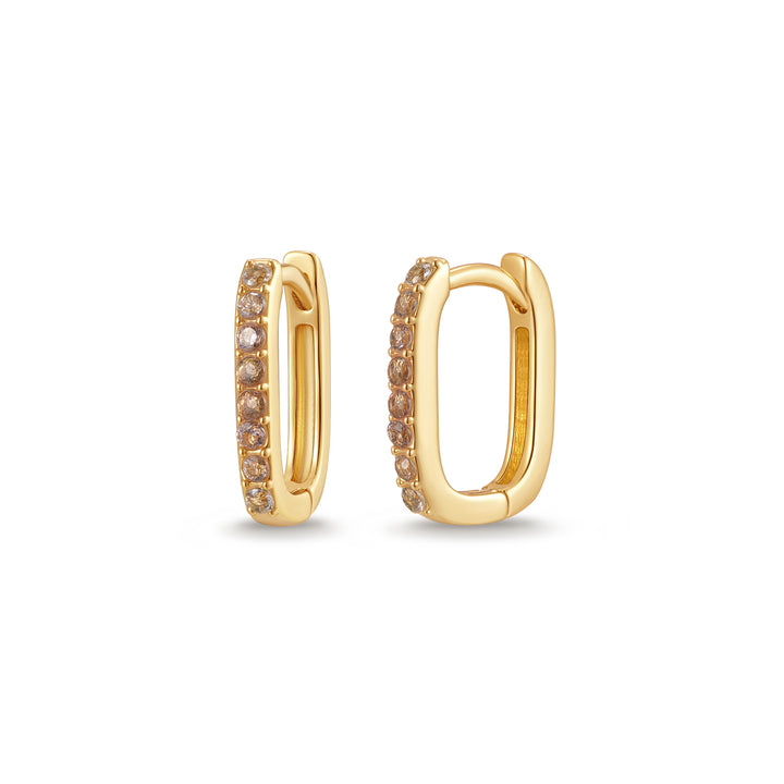 Custom Ombre Birthstone Hoops