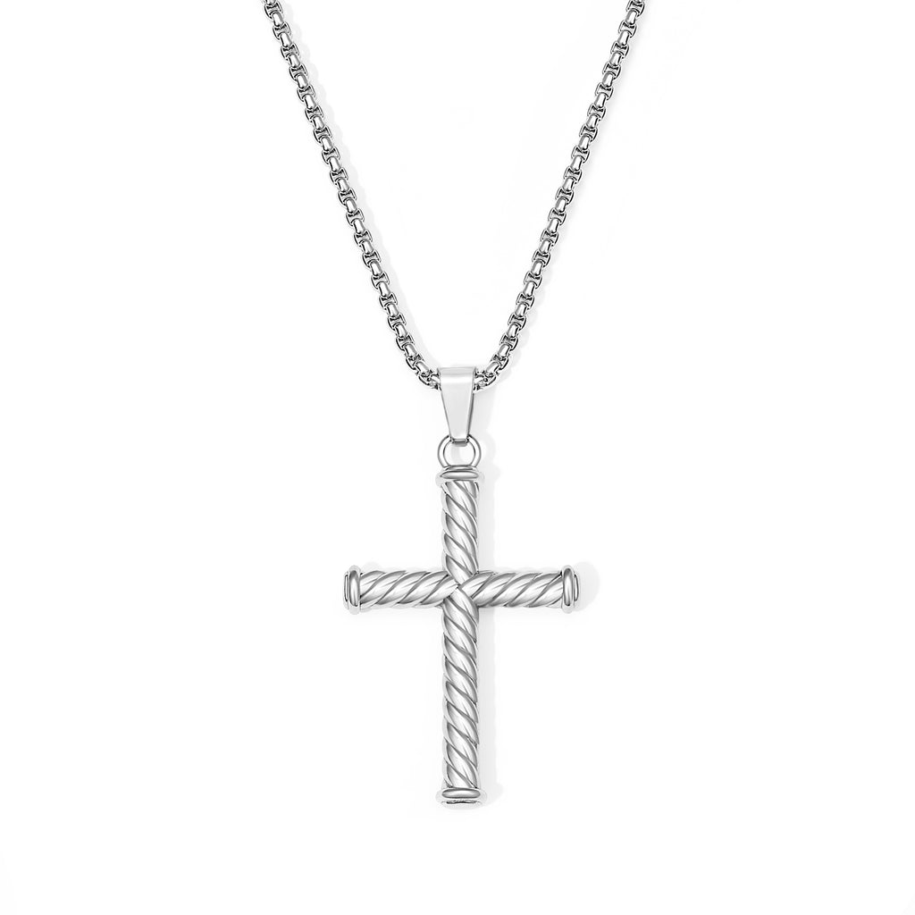 Men's Twisted Cross Necklace – Mill Rock East