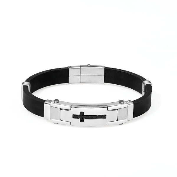 Men's Engravable Cross ID Bracelet – Mill Rock East
