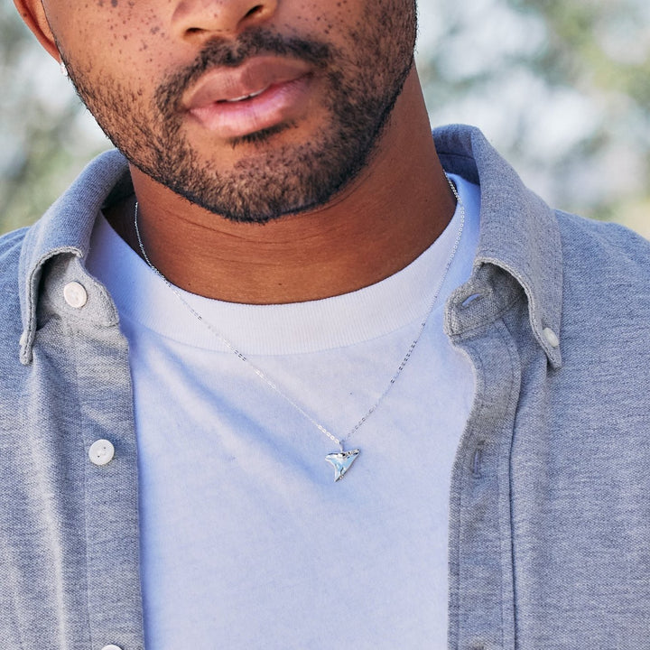 Sterling Silver Sharks Tooth Pendant