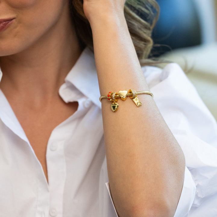 Heart Spacer Charm