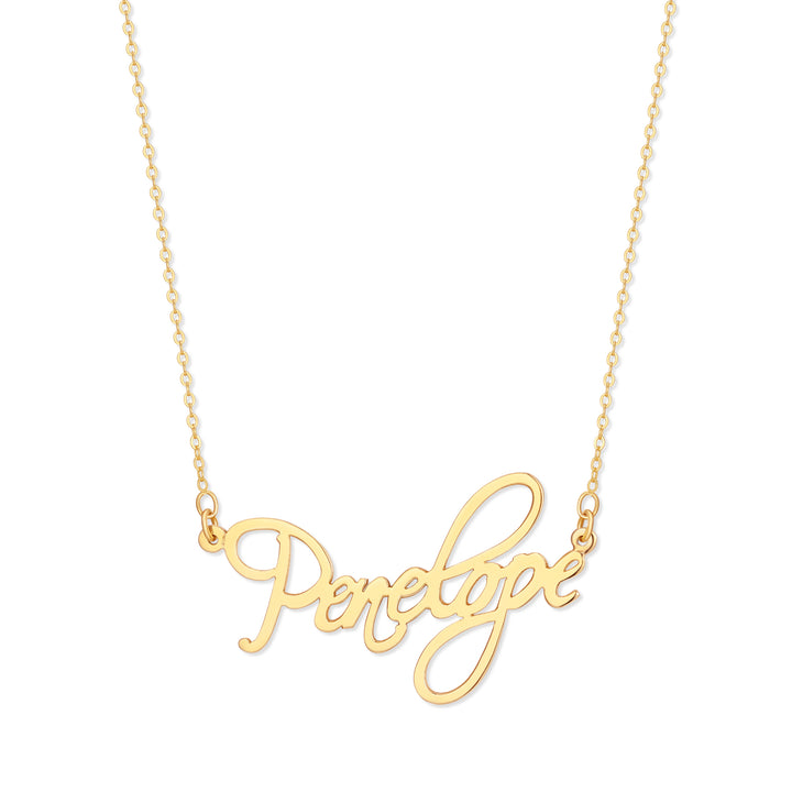 Custom Fancy Script Custom Name Necklace