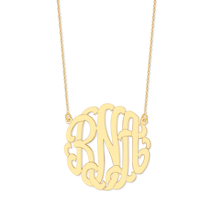 Gold Monogram Necklace