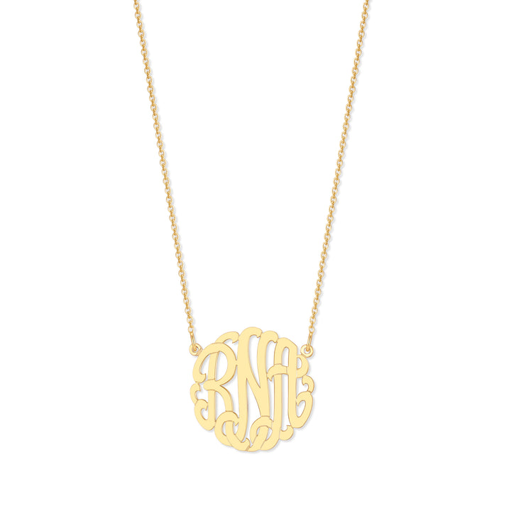 Gold Monogram Necklace