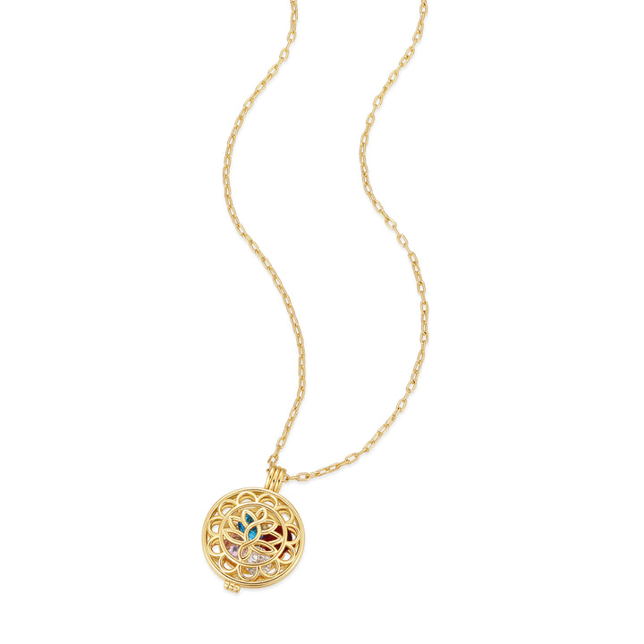 Custom Compass Birthstone Locket