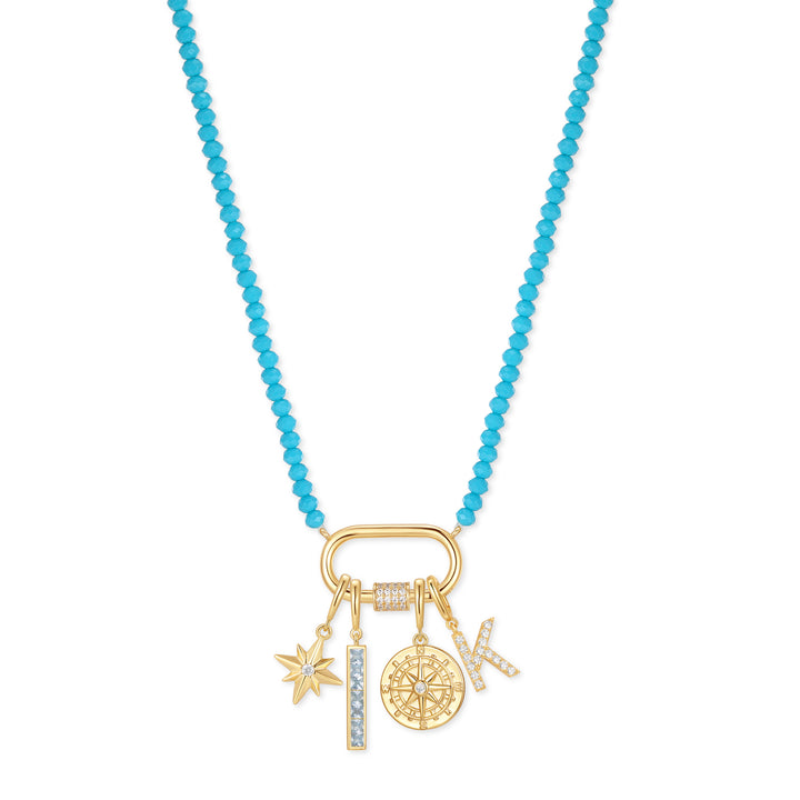 Build Your Own Turquoise Carabiner Charm Necklace
