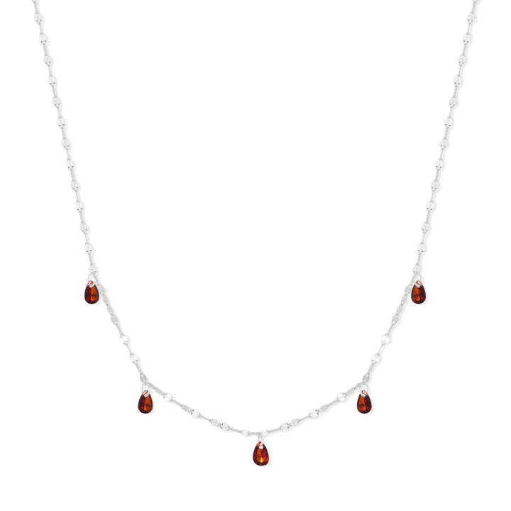 Teardrop Birthstone Necklace