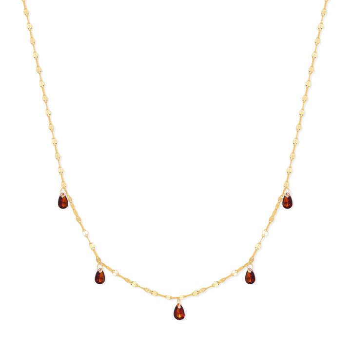 Teardrop Birthstone Necklace