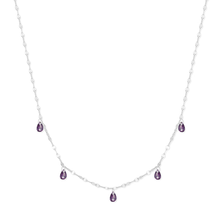 Teardrop Birthstone Necklace