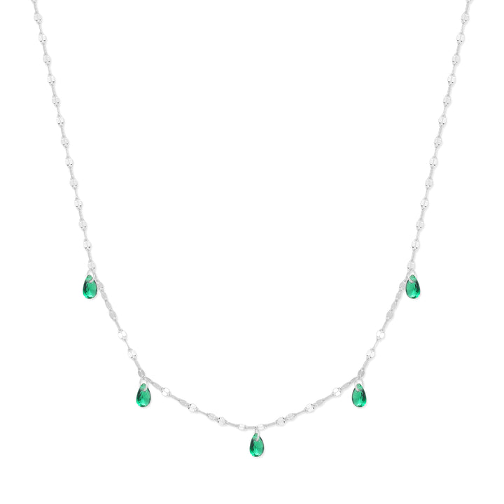 Teardrop Birthstone Necklace