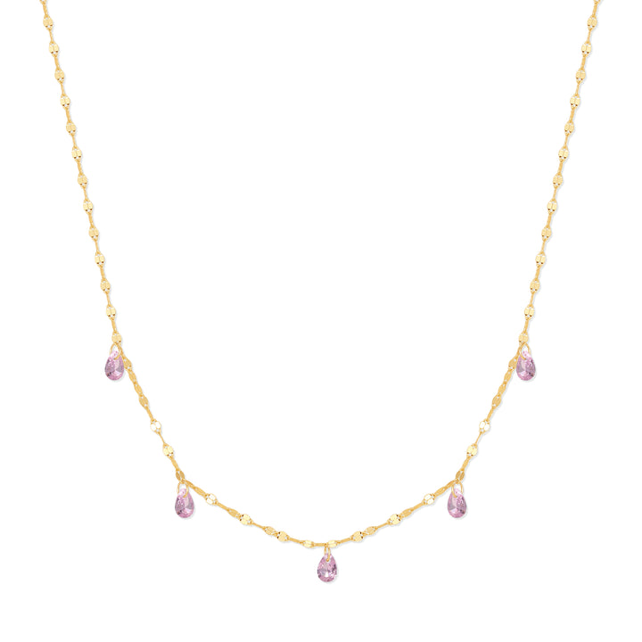 Teardrop Birthstone Necklace