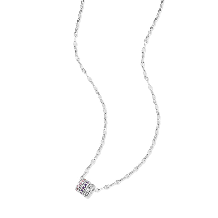Custom Stackable Petite Birthstone Charm Necklace