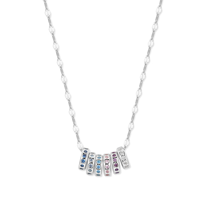 Custom Stackable Petite Birthstone Charm Necklace