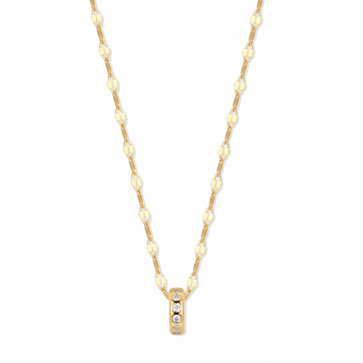Custom Stackable Petite Birthstone Charm Necklace