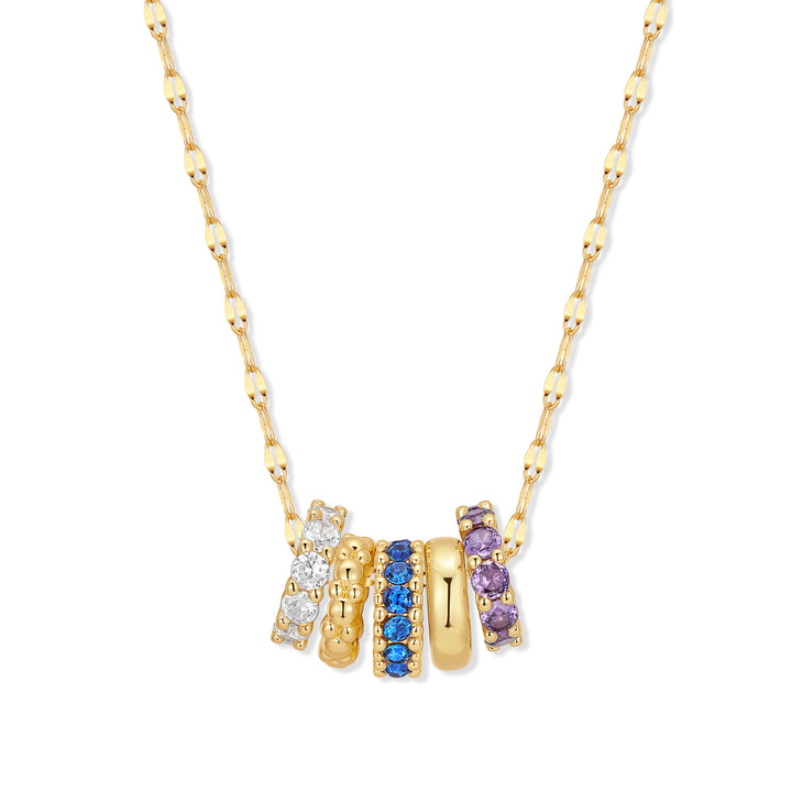 Build Your Own Custom Rondelle Birthstone Necklace