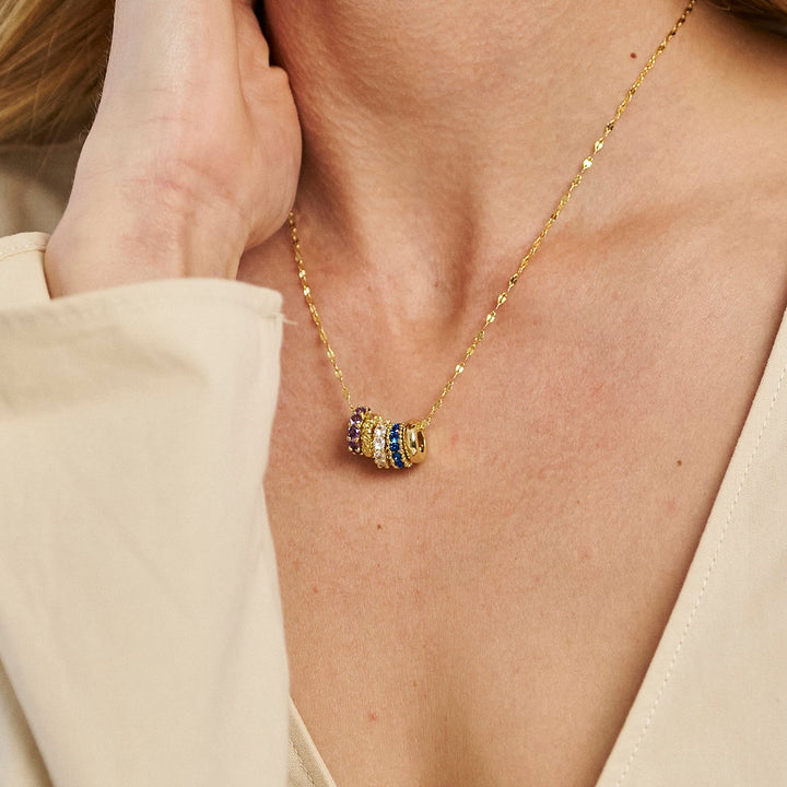 Build Your Own Custom Rondelle Birthstone Necklace