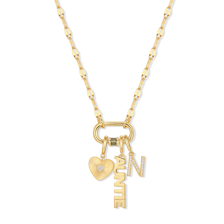 Build Your Own Custom Carabiner Birthstone Charm Necklace