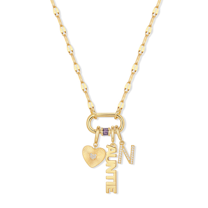 Build Your Own Custom Carabiner Birthstone Charm Necklace
