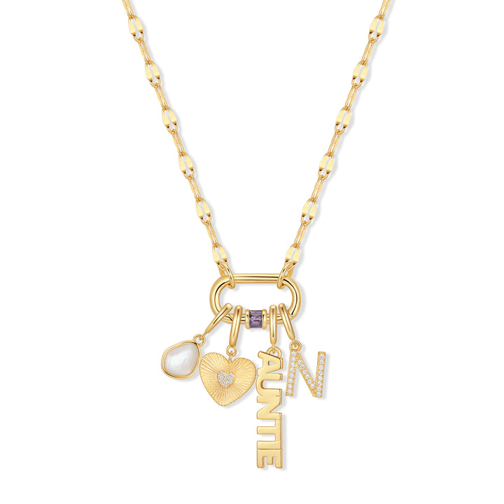 Build Your Own Custom Carabiner Birthstone Charm Necklace