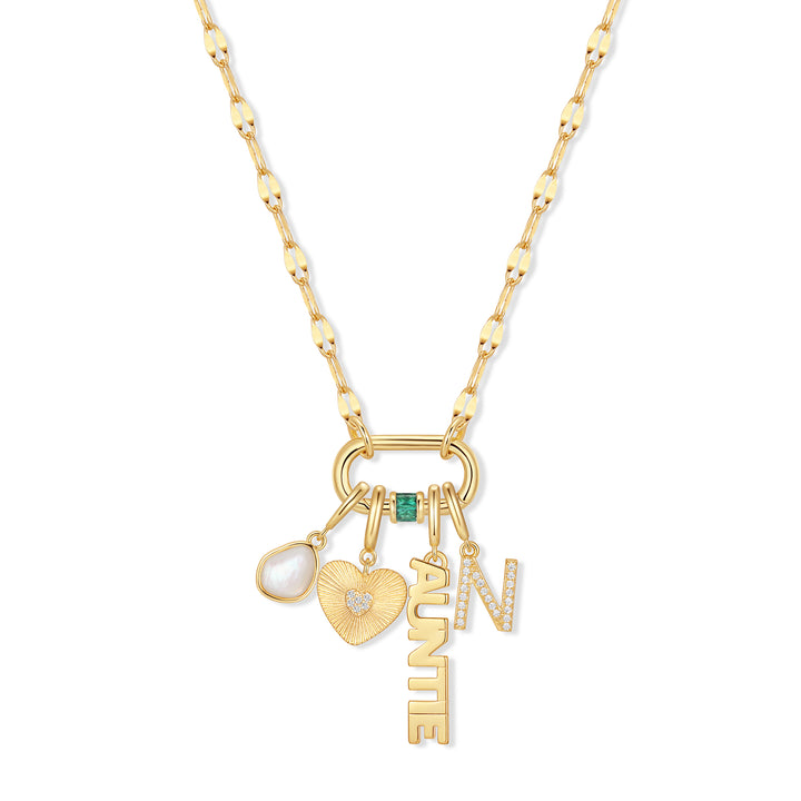 Build Your Own Custom Carabiner Birthstone Charm Necklace
