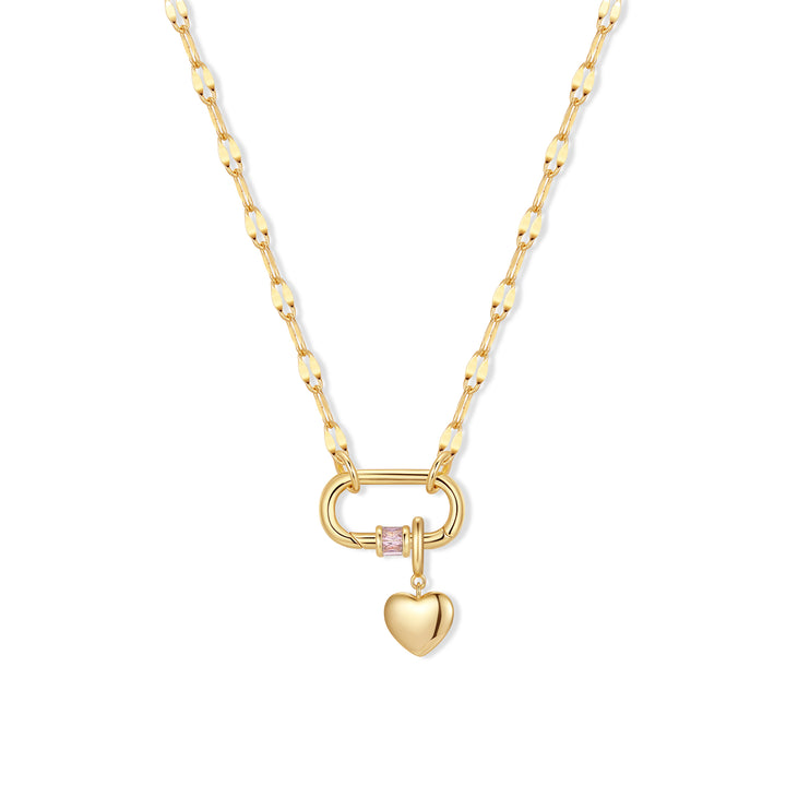 Build Your Own Custom Carabiner Birthstone Charm Necklace