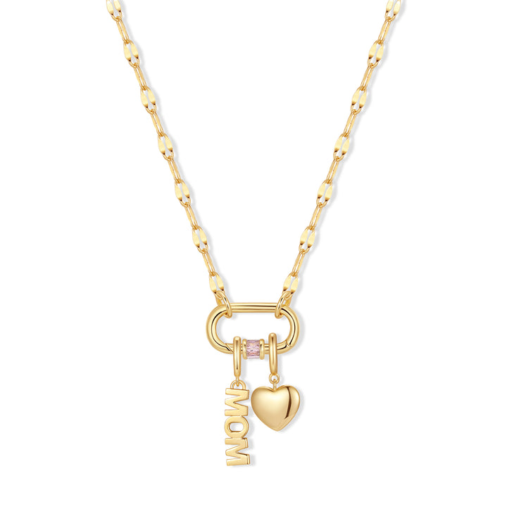 Build Your Own Custom Carabiner Birthstone Charm Necklace