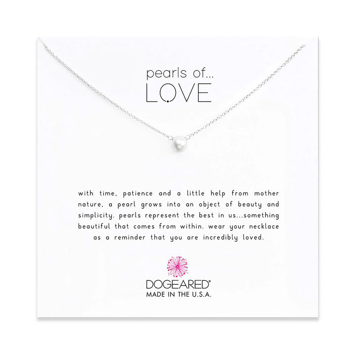 Dogeared Pearls of Love Silver Necklace